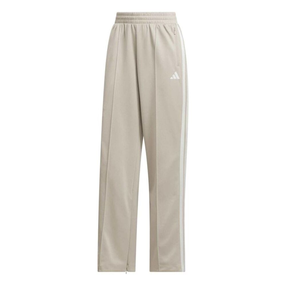 Adidas Womens/Ladies 3 Stripes Tracksuit Bottoms / Beige